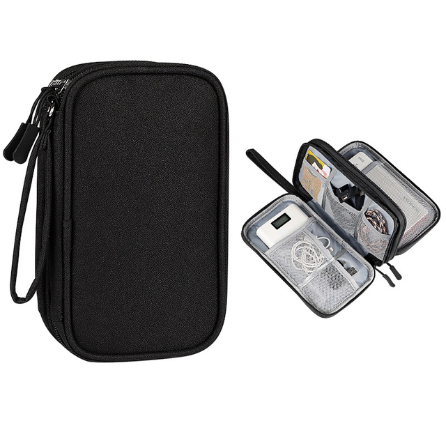 Organizer Bag Travel Bag Organizer Data Wire Headphone Case Power Bank Storage Bag Waterproof Multi-Function Portable