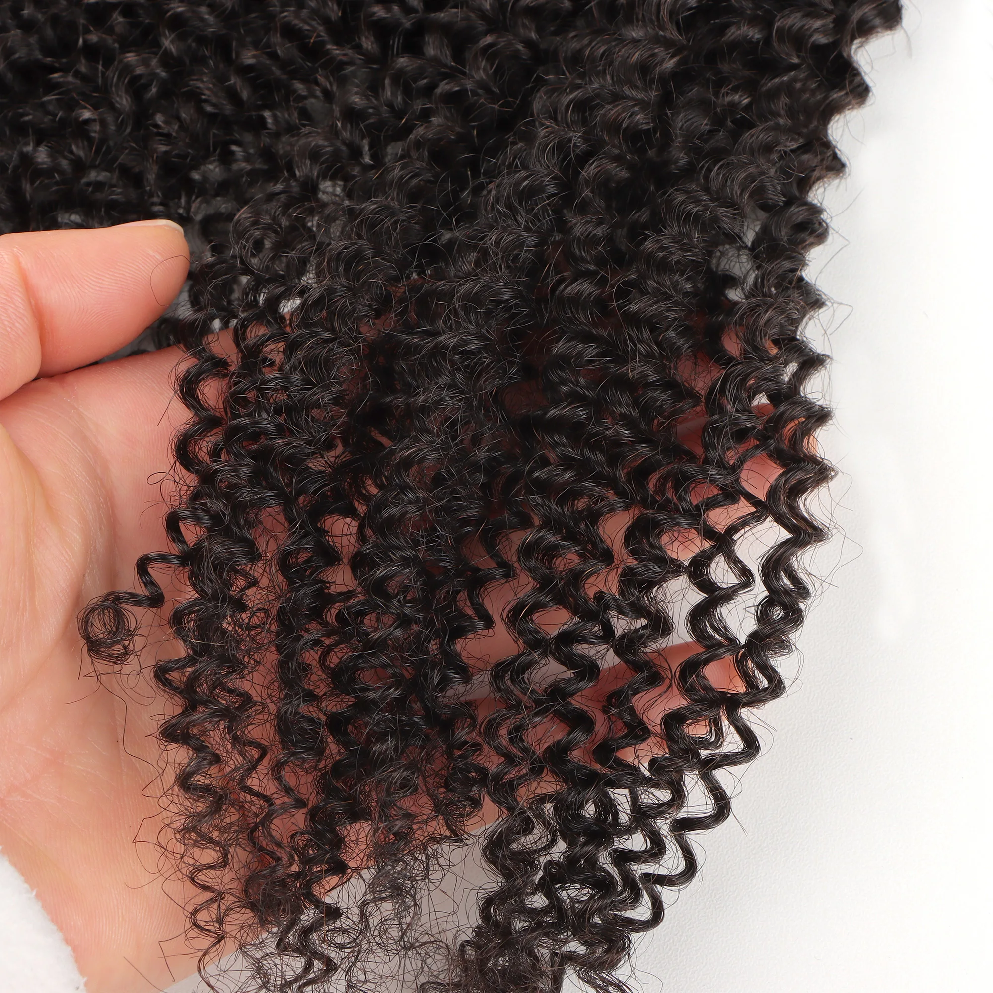 AHVAST kinky curly 100g hair bundles natural color high quality human hair for boho braiding remy extensions braids