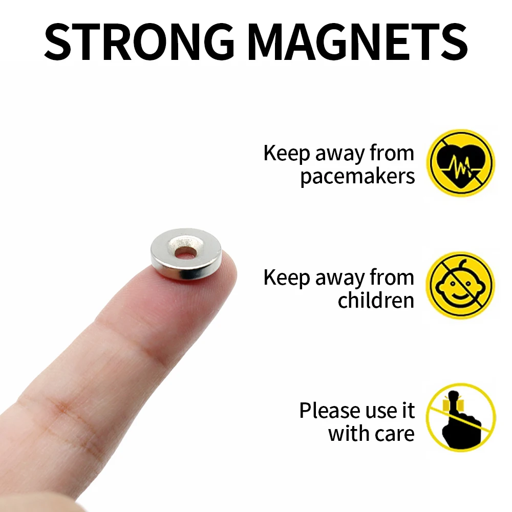Neodymium Magnet 12x3-3 12mm X 3mm Hole3mm N35 NdFeB Round Powerful Permanent 10/20Pcs