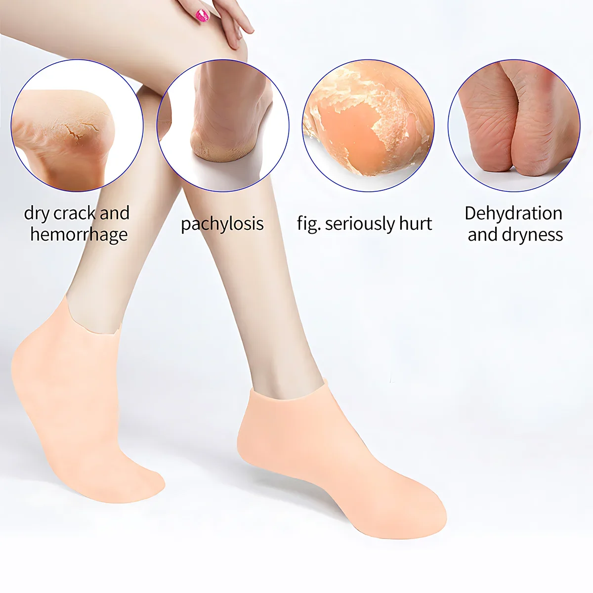Silicone Foot Mask Skin Care laser treatment disposable foot mask