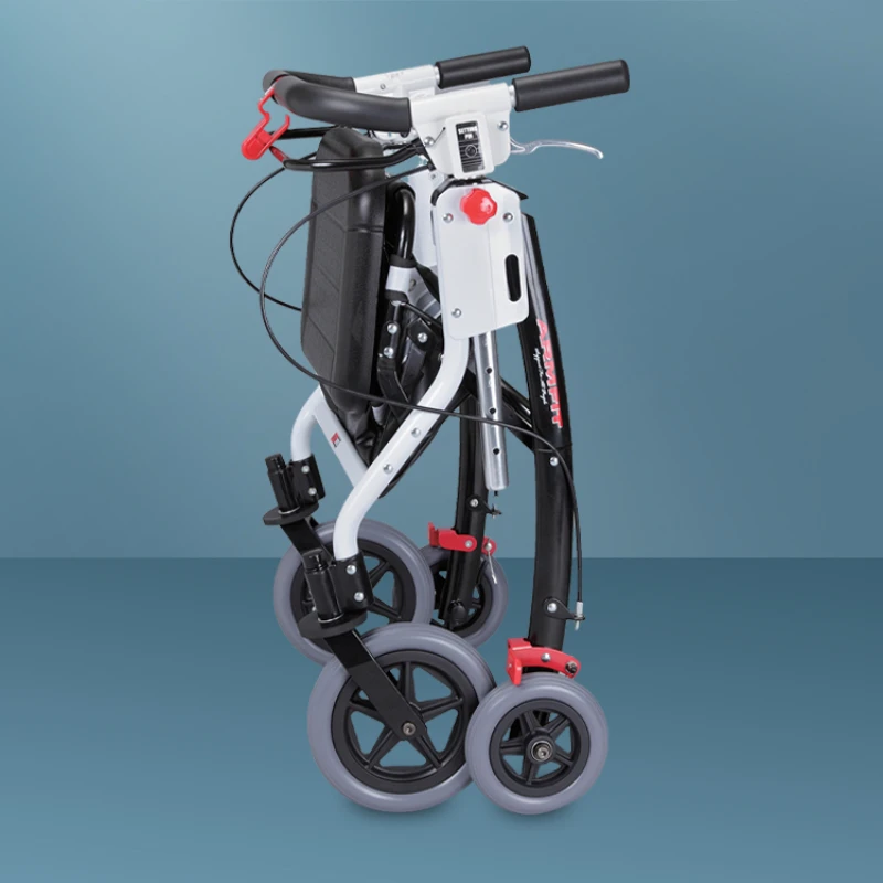 portable, lightweight, foldable, grocery shopping cart for elderly people