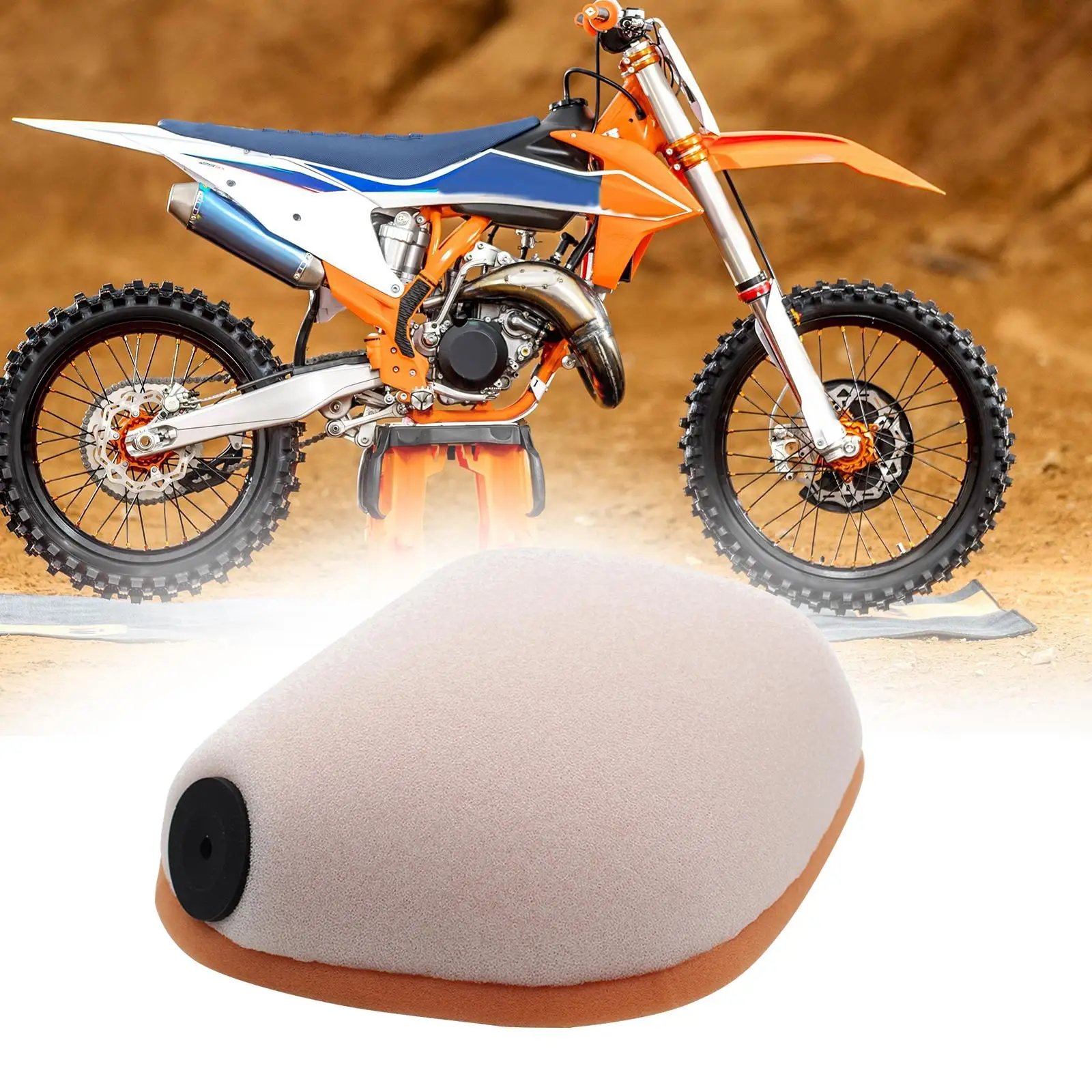 

Durable Foam Filter Easy Installation Motorcross Air Intake Cleaner for
