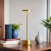 LED Cordless Table Lamp Dimmable Bedside Lamp Restaurant Atmosphere Lighting for Indoor and Outdoor Metallic Black 1