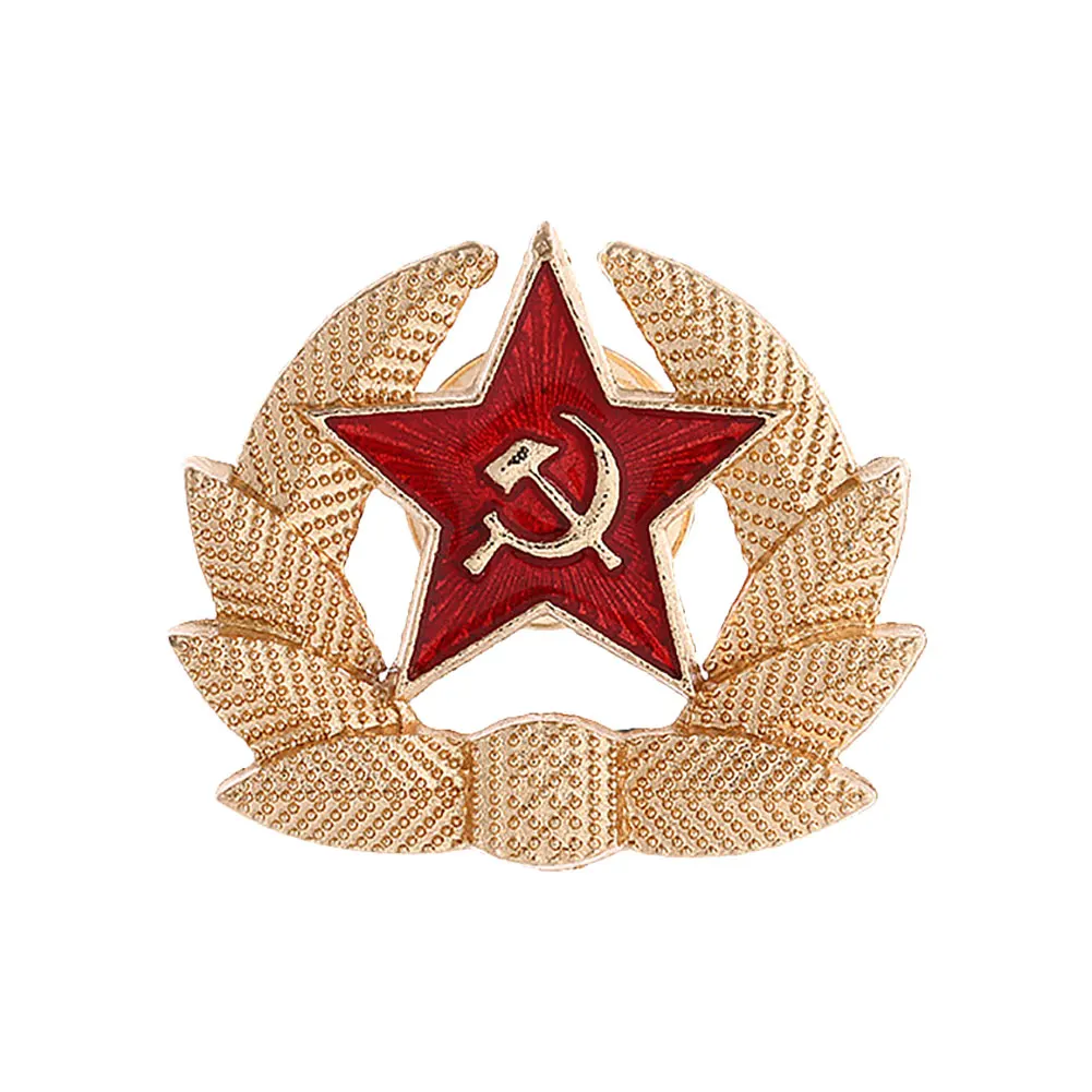 CCCP USSR Symbol Enamel Brooches Buckle Former Soviet Union Communism Lapel Pin