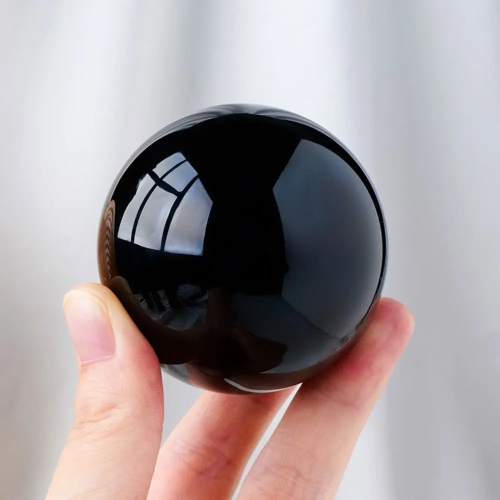 Obsidian Crystal Ball Natural Black 30/40/50mm for Home Decor