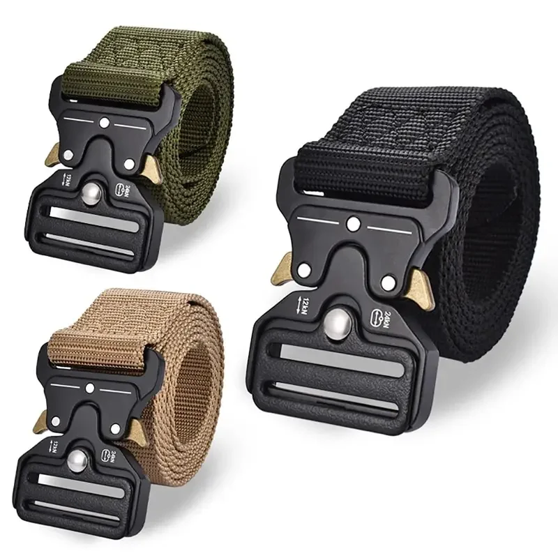 2024 New Leisure Tactical Belt for Men 1 Pcs Plastics Cobra Belt Multi Function Fashion Buckle Outdoor Belt Birthday Party Gifts