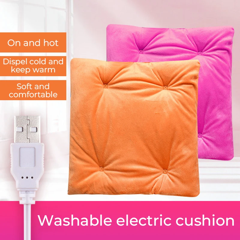 Coussin chauffant électrique Coussin de siège chauffant USB Coussin chaud  pour sièges d’auto de chaise de maison