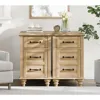 Set of 2, with Power outlets USB Ports for Living Room & Bedroom, Nightstands 2