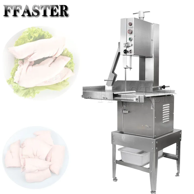 

Electric Bone Cutting Sawing Machine Automatic Commercial Tabletop Stainless Steel Bandsaw Bone Cutter for Home Kitchen