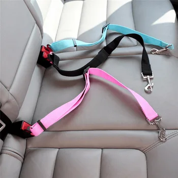 Retractable Dog Car Seatbelt Leash 1