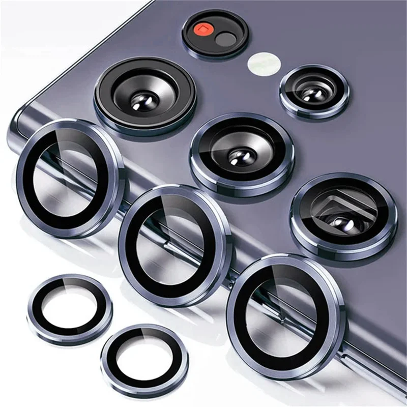 Hinten Objektiv Ring Kappe Für Samsung Galaxy S24 Ultra Zurück Kamera Gehärtetes Glas Schutz Fall Samsang S23FE S24 FE S23 plus S24 Plus – Detail 1