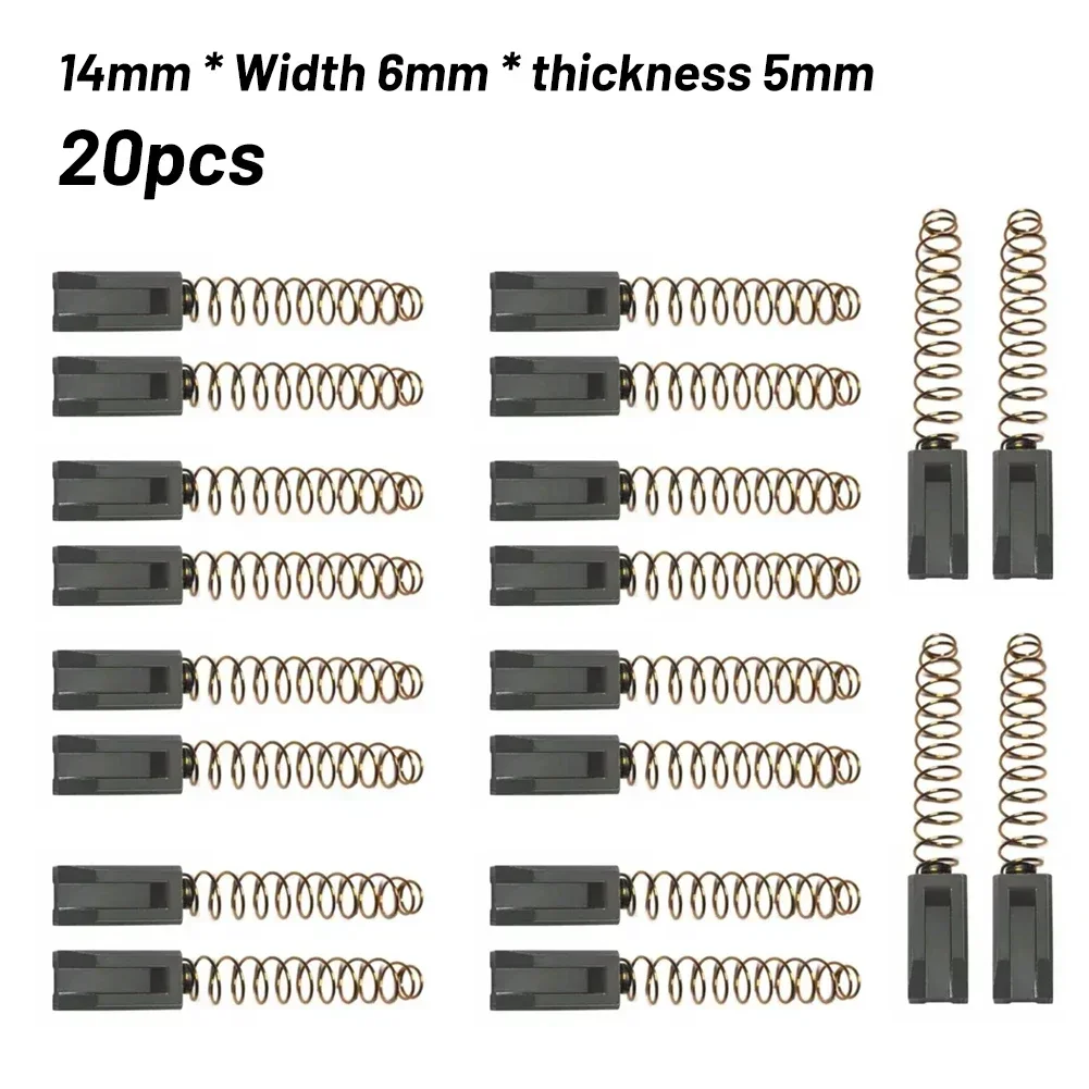 20PCS Carbon Brushes Replacement For Triac S/PID Hot Air Welding /plastic Welding Machine Motor Carbon Brush