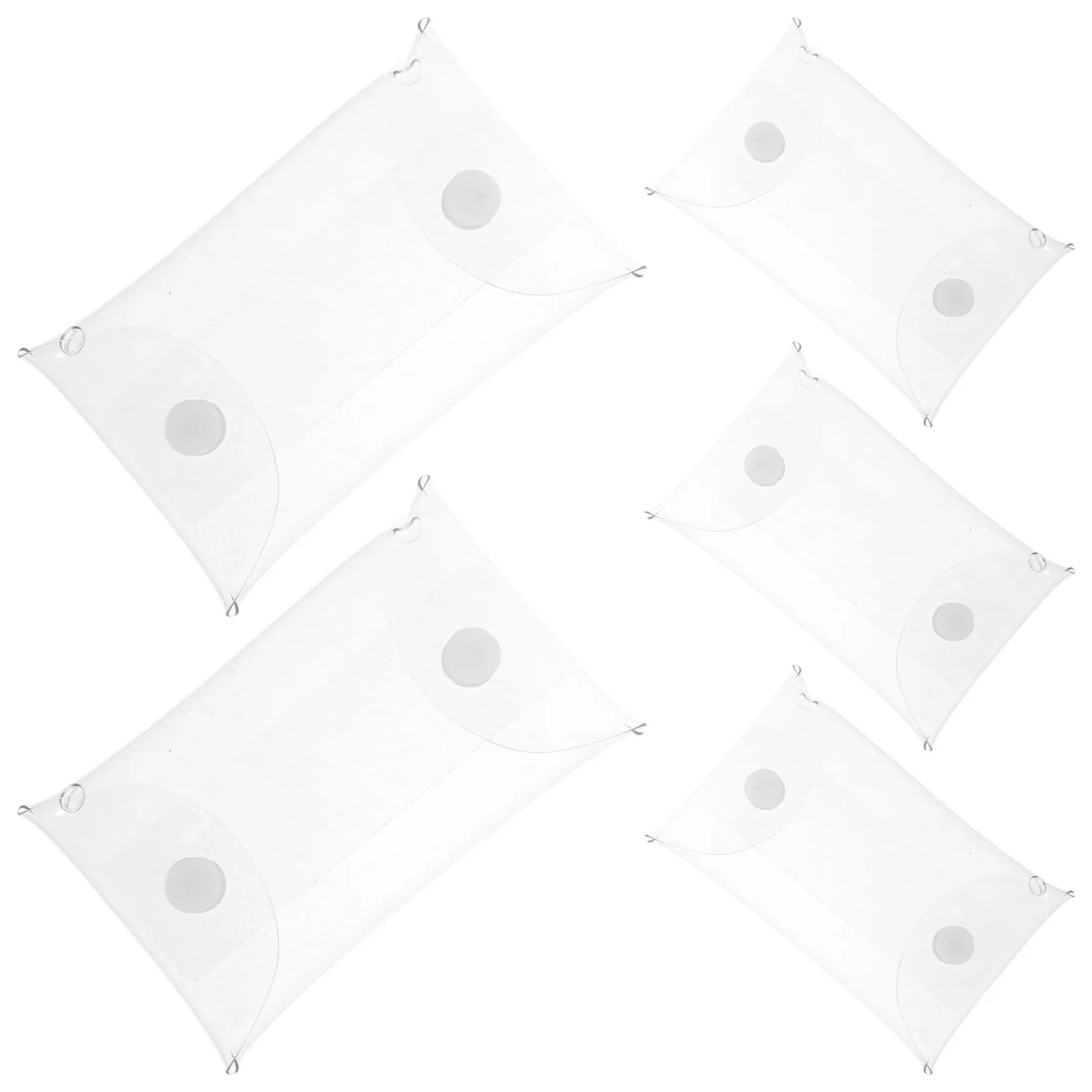 5Pcs 투명 디스플레이 케이스 수집품용 투명 상자 7x12cm 간편한 사용 컬렉션 정리함 투명 피규어 가방