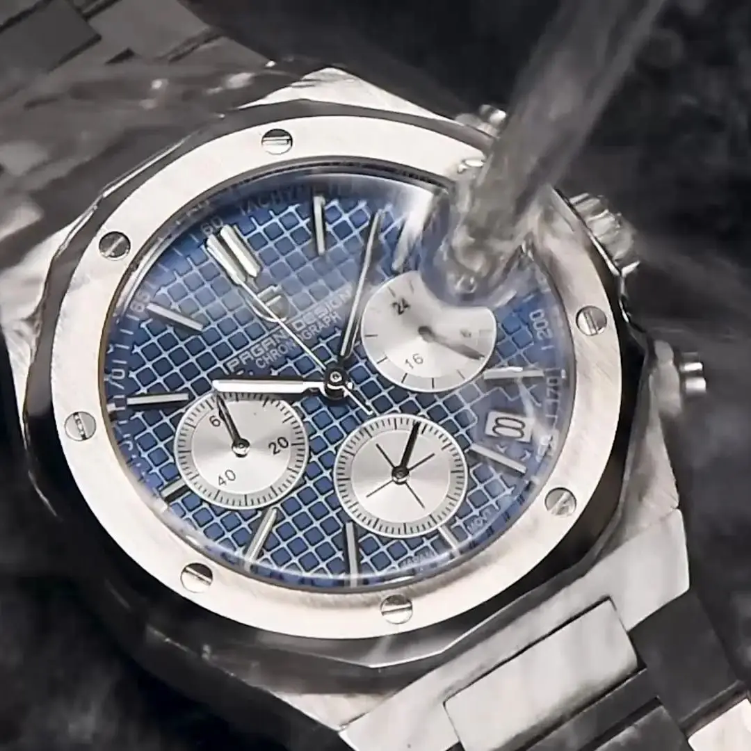 Pagani Design Watch Men's Quartz Watches Luxury Watch Vk63 Sapphire Stainless Steel Chronograph Watch For Men Reloj Hombre, Alina Gadgets