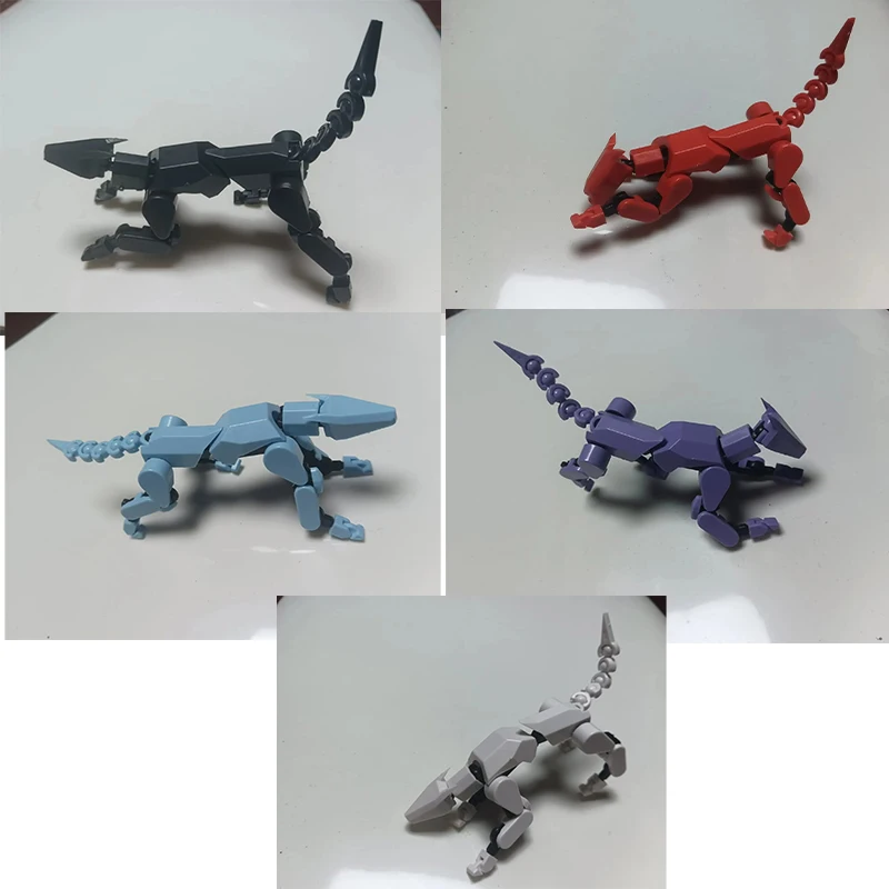 Dynamic Shapeshift Robot 3D Mannequin and Dog Figures Toy Set