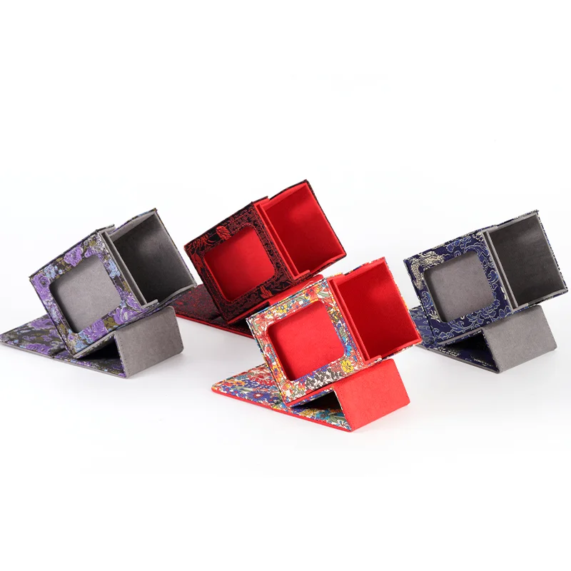 Trading Card Deck Box Holder 100+ With Display Window Flower Series TCG Game Magnetic Closure