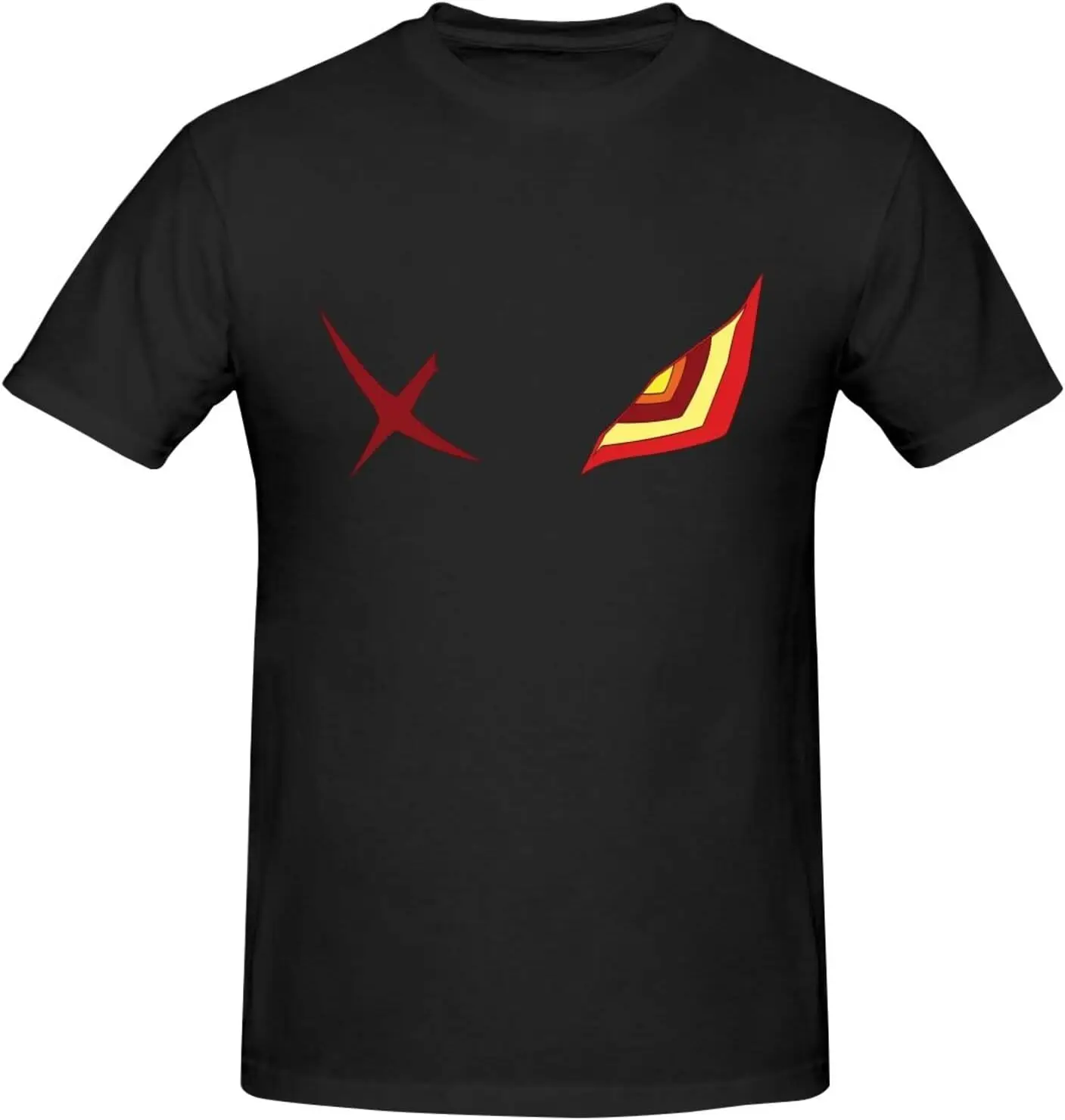 

Anime Kill La Kill Shirt for Men Fashion Casual Cotton Custom Short Sleeve Tshirt Cool Tees Top Black