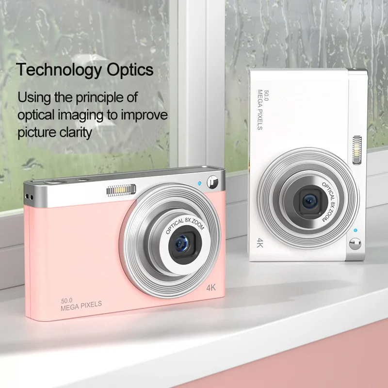 50 Megapixel 4K Ultra-High Definition 2.88-inch IPS Screen 8x Optical Zoom Digital Camera Telescopic Iens Entry-Ievel Camera