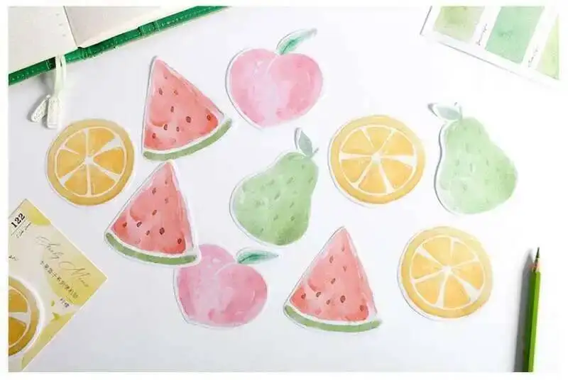 1 Stück süße Kawaii Naturfrüchte Haftnotizen Notizblock Büroplaner Aufkleber Briefpapier Schulbedarf Dekoration Kleber – Detail 22