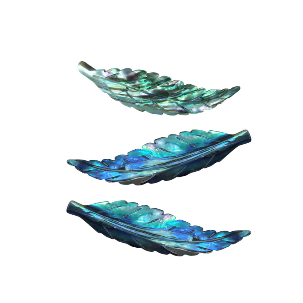 

3 Pcs Metal Bracelet Charms Abalone Paua Shell Beads Necklace Accessories