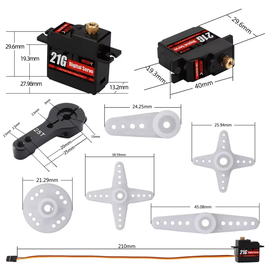 ตัวเลือกสินค้า Digital RC Servo กันน้ำ สำหรับ RC รถ โดรน เรือ