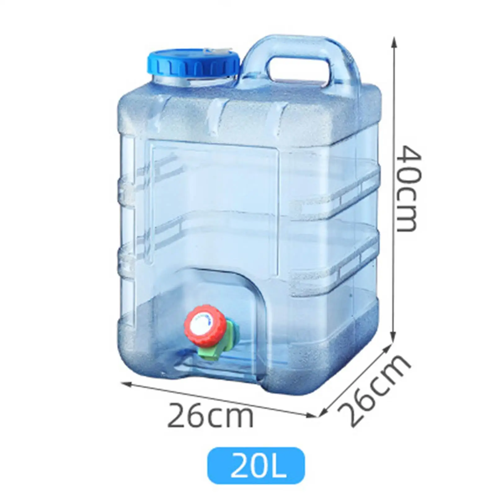 Accumulo d'acqua, bottiglia d'acqua in plastica riutilizzabile 5L Contenitore per la bottiglia per acqua di brocca acqua di grande capacità per bere escursioni in campeggio da bagno