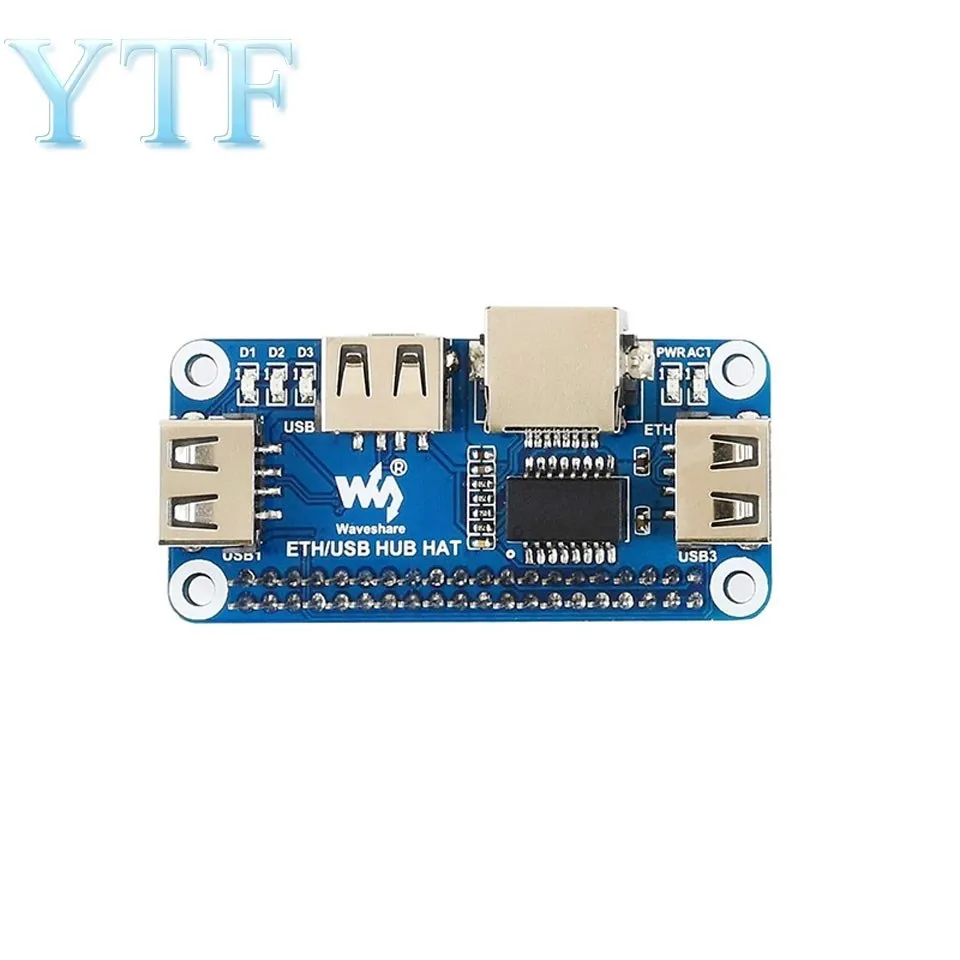 Для Raspberry Pi 4B/Zero W USB для Ethernet RJ45 сетевой порт usb-хаб Splitter |