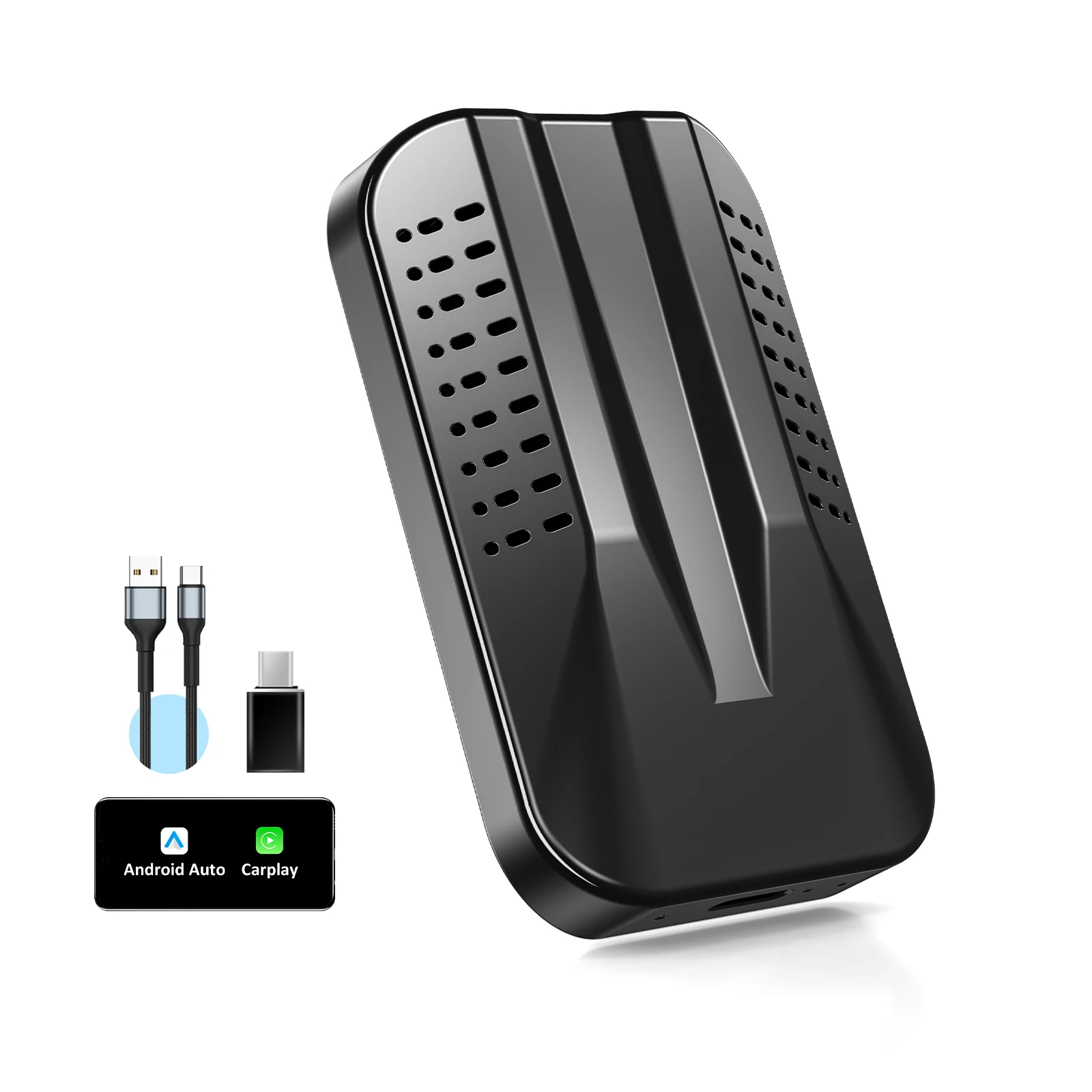 Multimedia carplay AI box Herilary C9 android adapter wireless 