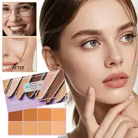 Correcteur mat doux dégradé - Correcteur crème haute couvrance pour les cernes, les rougeurs et les imperfections - Utilisation comme base de maquillage 3