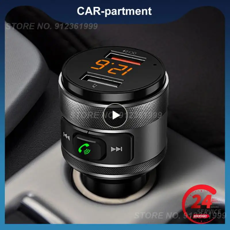 

FM-трансмиттер автомобильный с поддержкой Bluetooth 5,0 и 2 USB-портами