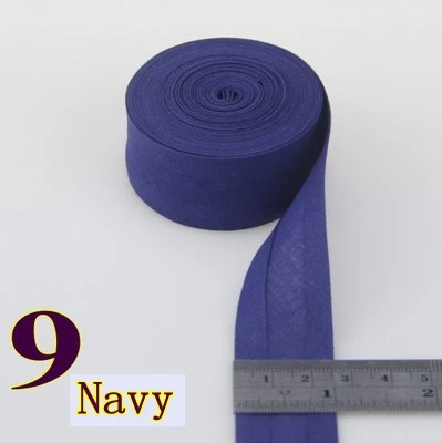 Premium Cotton Bias Tape - Folded and Ironed for Crafts, Sewing, and Quilting - Multiple Lengths Available