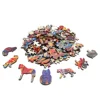 Tiger Wooden Animal Puzzle DIY Brain Trainer For Kids Adults Difficulty 3D Jigsaw Puzzle Game For Family Interactive Play Puzzle 5