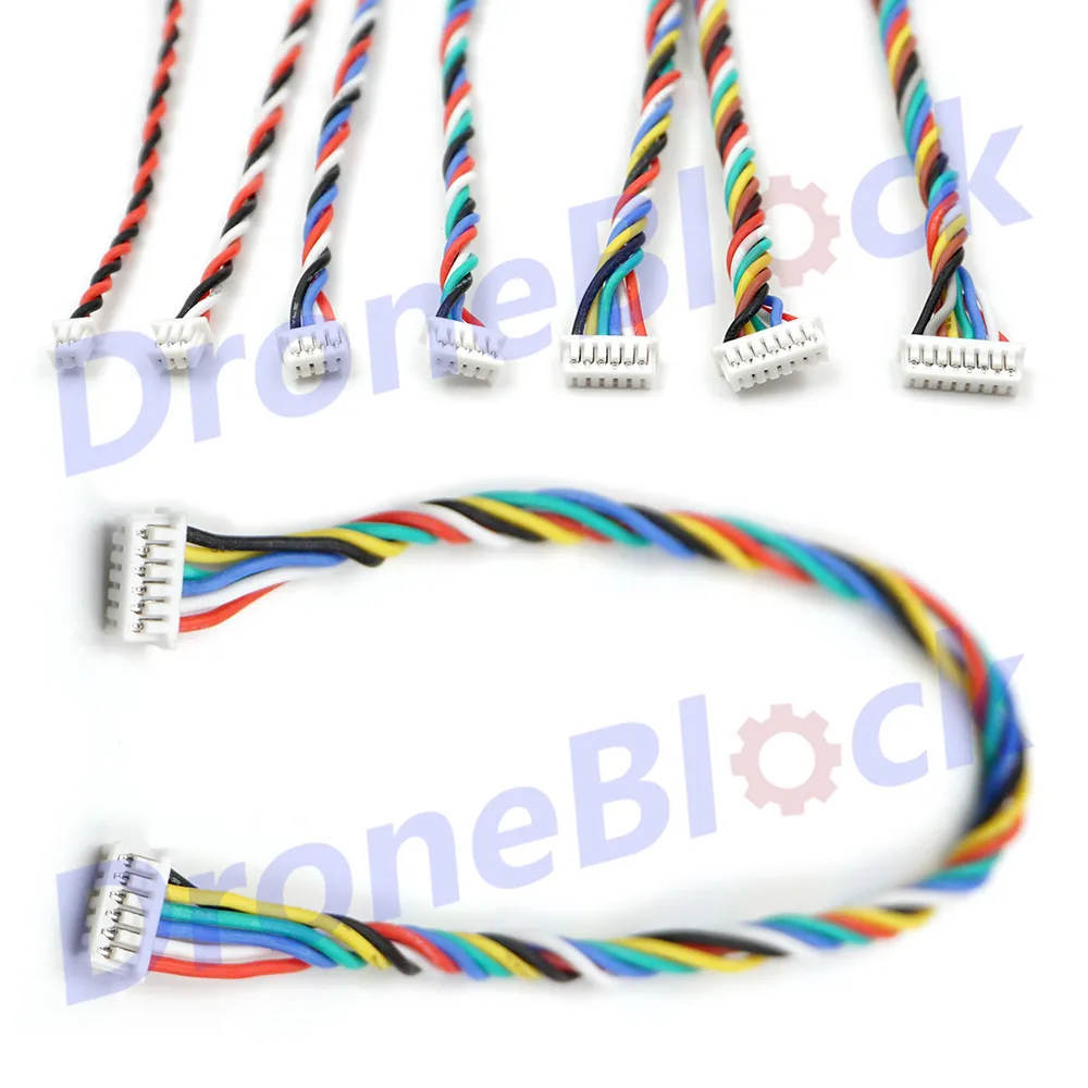 5 Stück JST PicoBlade 1,25 mm Anschlusskabel 2P auf 8P für Pixhawk 2.4.8 APM 2.6