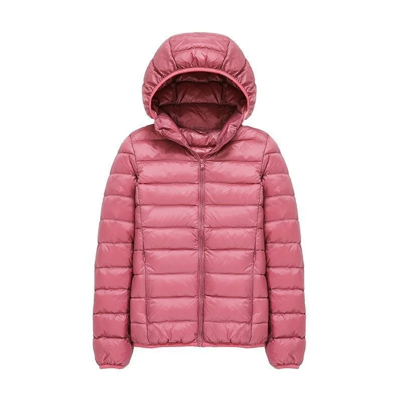 Down Jacket Women Parkas Windproof Puffer Coat New Autumn Winter Warm Stand-UP Collar Thin Cotton Coat Short Overcoat Top Ladies