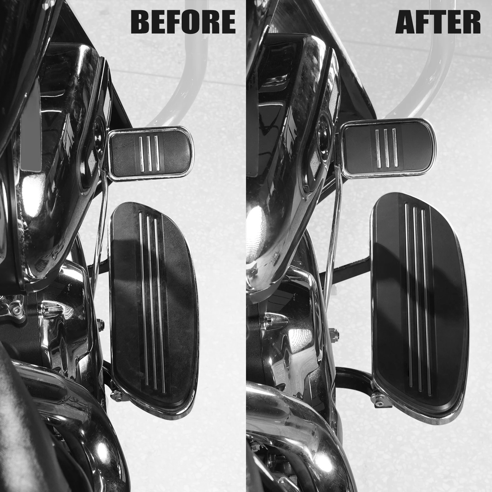 Für Harley Street Glide/Road Glide Special Driver Floorboard Extender Kit Road King Special CVO Road Glide FLHRXS Electra Glide – Detail 12