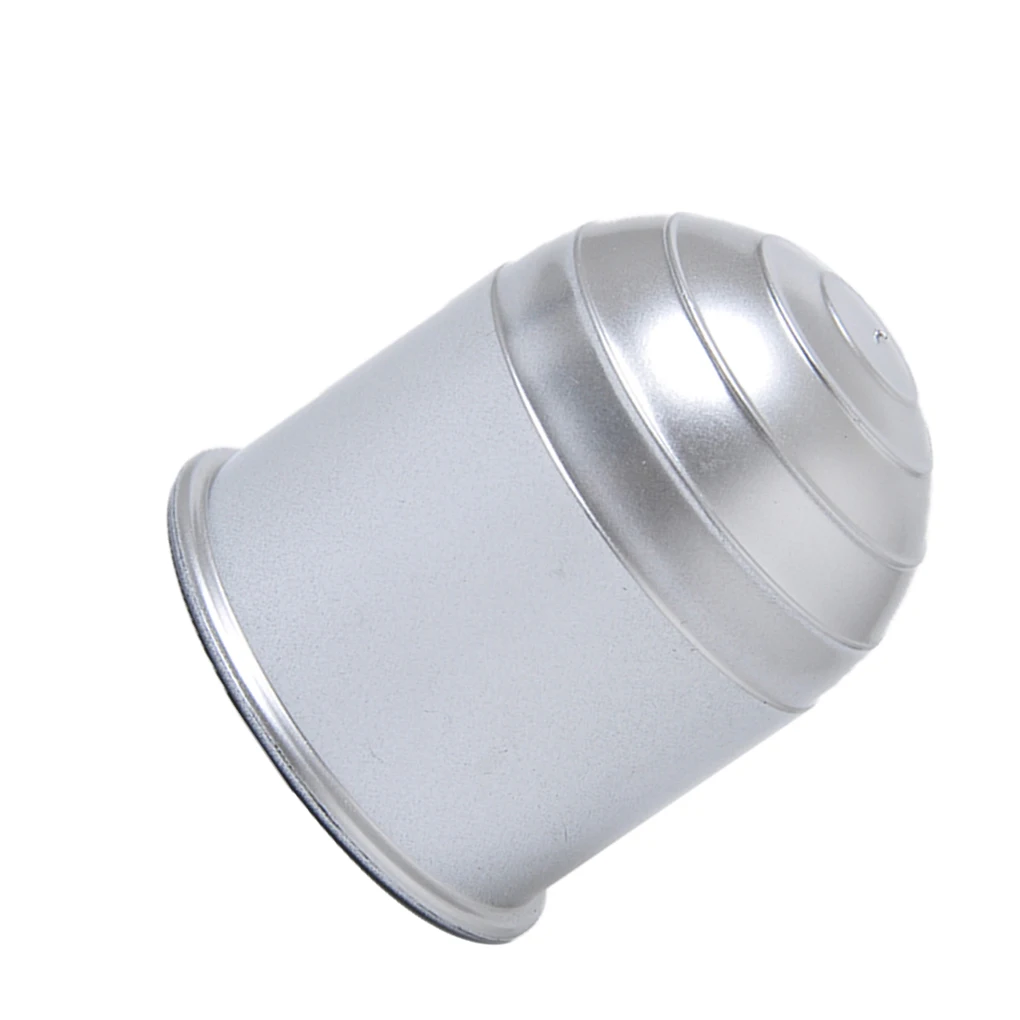 

2 Towbar Plastic Protective Cap Cover Silver Tow Ball Towing Protect Car Insert Van Trailer Protection