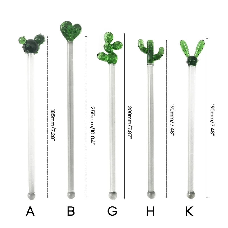 Cactus Swizzle Sticks Holiday Stir Sticks Reusable Drink Stirrers for Cocktails