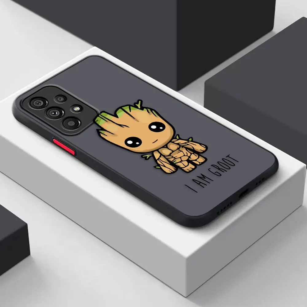 thumbnail image 1 of Case for Samsung Galaxy A73 A72 A71 A53 A52 A51 A50 A42 A32 A33 A30 A23 A22 A21S A20S 5G 4G LITE Case Funda Marvel Comics Groot, 1 of 5