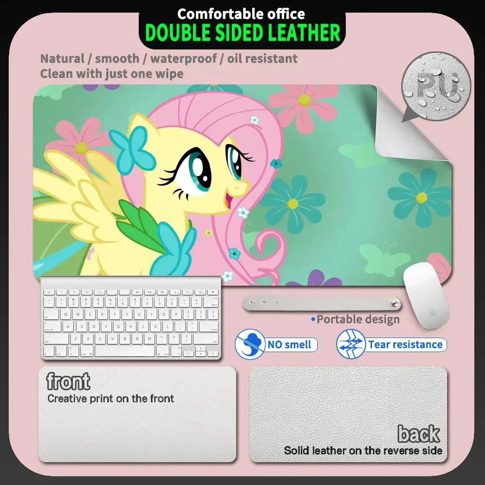 

PU Leather Mouse Mat ponys Mouse Pad XXL PC Desk Mat keyboard pad Cartoon Large cute Computer Mouse Pad Waterproof Gaming carpet