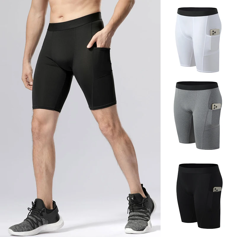 Men Casual Basketball Shorts Summer Compression Gym Shorts Man Quick Dry Sport Tights Men Running Training Shorts Male Clothing 2