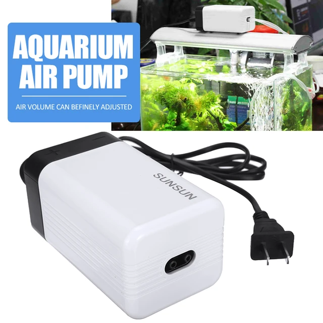 Dual Outlet Aquarium Air Pump Fish Tank Aerator Oxygen Pump
