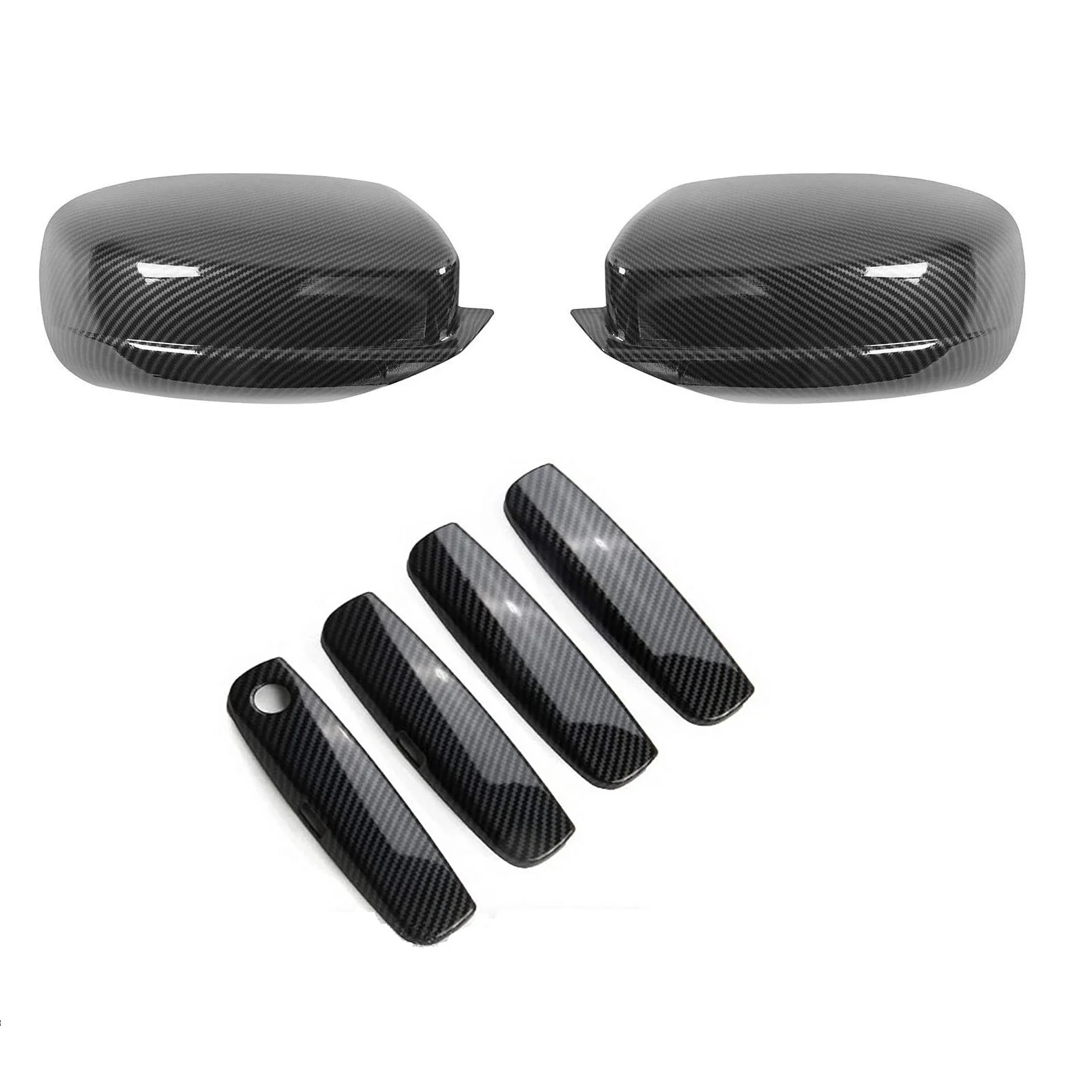 

Чехол для зеркала заднего вида и дверной ручки 2011-2021 Dodge Charger декоративная отделка Наклейка ABS углеродное волокно,