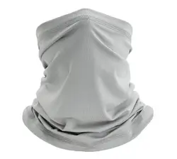 Breathable Ice Silk Outdoor Sports Scarf and Mask (Light Grey)