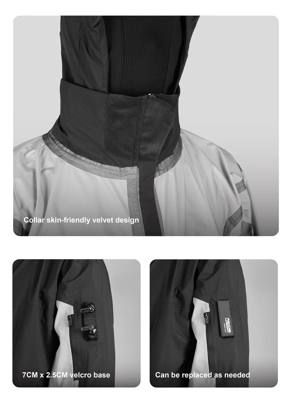 Reindee Lusion 23aw All-weather hooded hard-shell 3L outdoor ski jacket carrying sling multiple pockets adjustable hood techwear