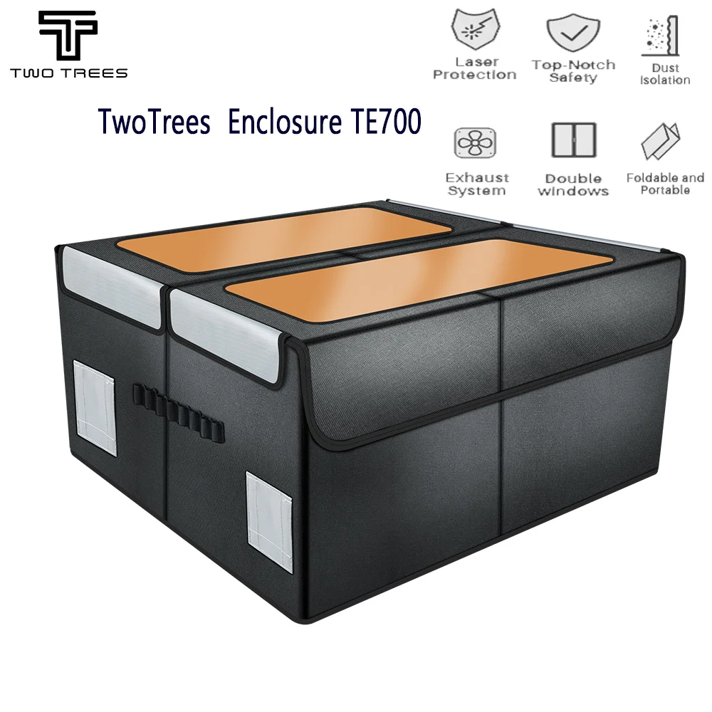 

Laser Engraver Enclosure TE700 Twotrees Eye Protection with Vents Fireproof Materials Sound Insulation And Dust Protection