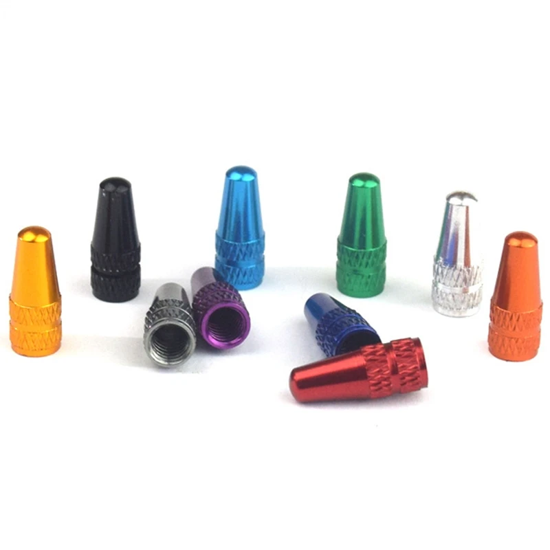 1/5PCS Set Bicycle Presta Valve Cap Bike Accessories Aluminum Alloy MTB Bike Valve Caps Bike Pressure Caps for Presta Valves