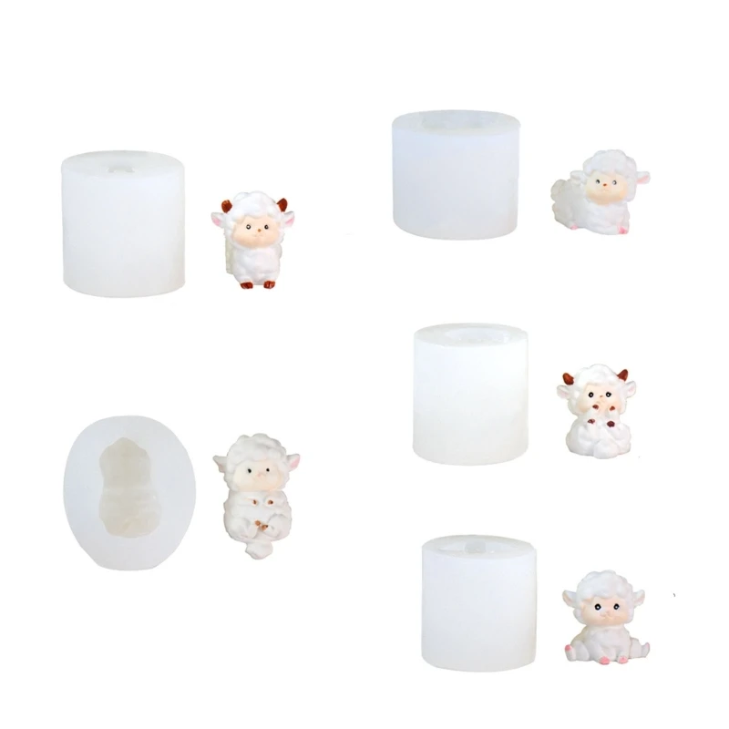 

Silicone Chocolate Sheep Green Bean Cake Fondant Cake Candy Mould for Decor