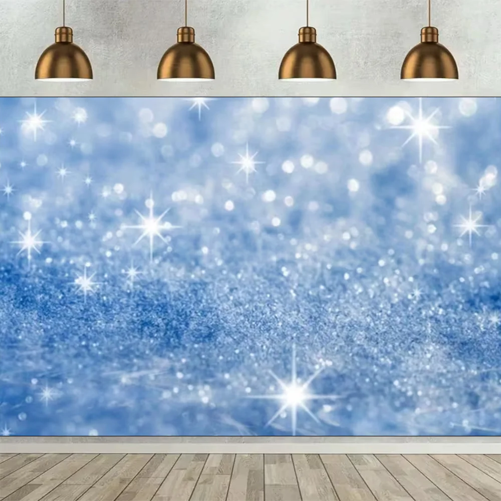 Glitzer-Geburtstagsparty-Dekoration, Schwarz, Gold, Silber, Hintergrund, goldener glänzender Punkt, Stern, Polka-Licht, Bokeh-Hintergrund, Babyparty-Geschenk – Detail 7