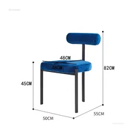 Luxury Nordic Dining Chairs Kitchen Furniture Simple Modern Home Dining Room Chair Three-foot Design Leisure Backrest Chair cn 6