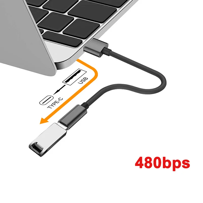 power converter for cell phone USB C to USB Adapter OTG Cable USB Type C Male to USB 2.0 Female Cable Adapter for MacBook Pro Samsung Type-C Adapter hdmi phone adapter